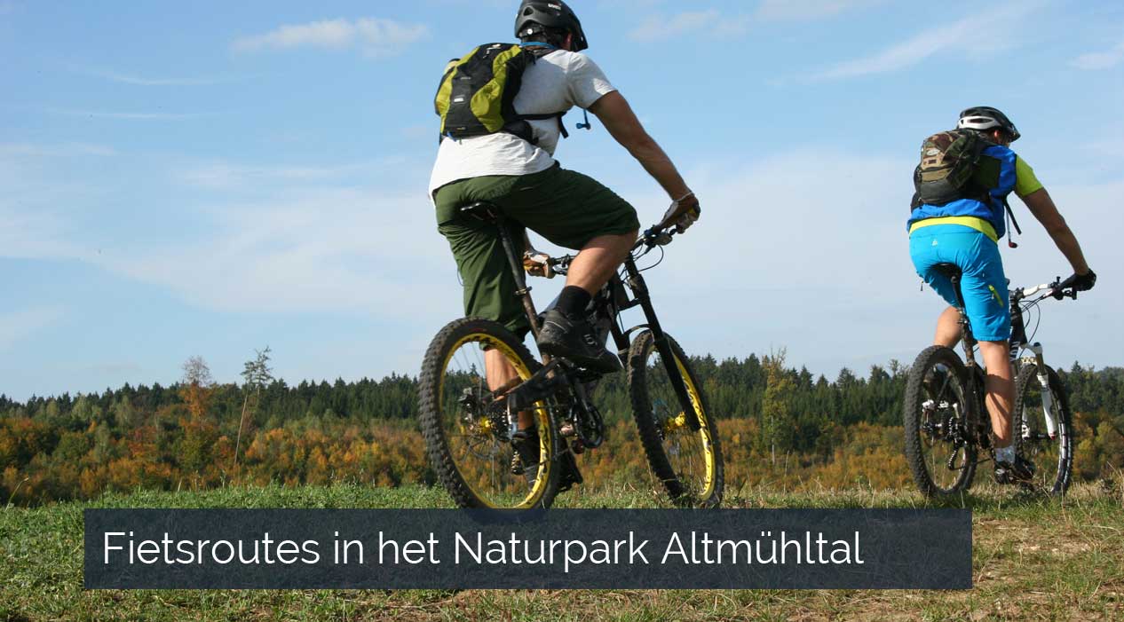 Fietsroutes in het Naturpark Altmühltal