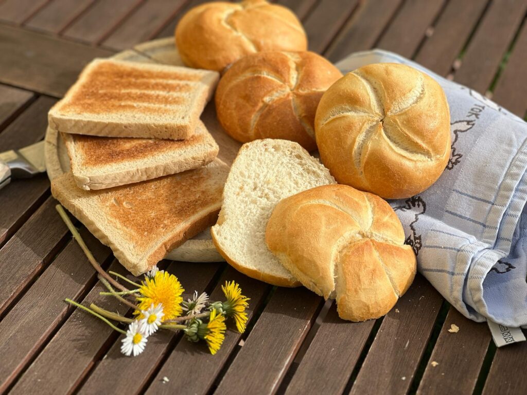 Kaisersemmel en toastbrood
