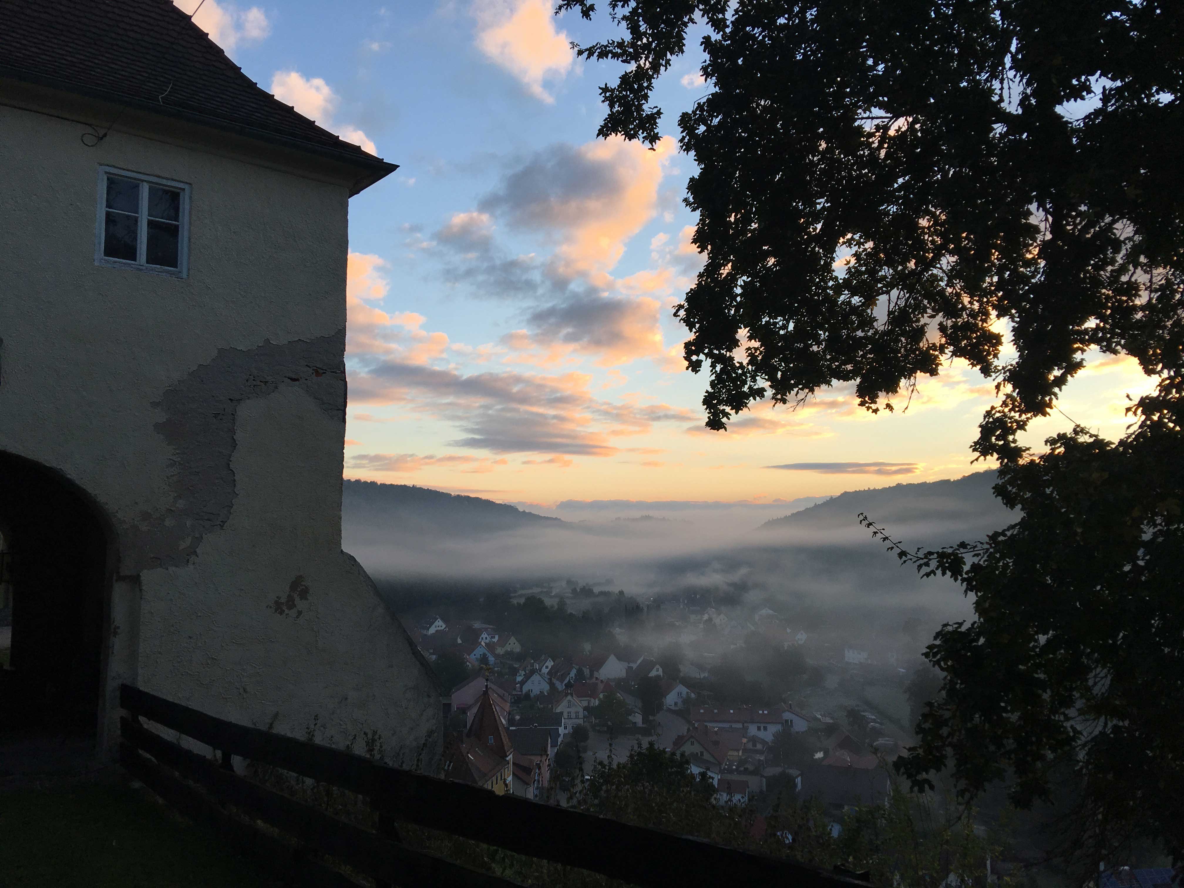 herfstvakantie in een kasteeltoren Duitsland