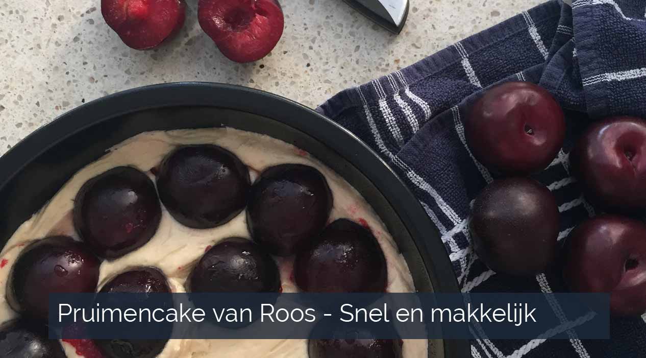 Snel en makkeljk pruimencake recept