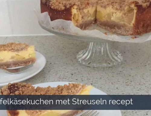 Apfelkäsekuchen met Streuseln recept – Backsels van Roos