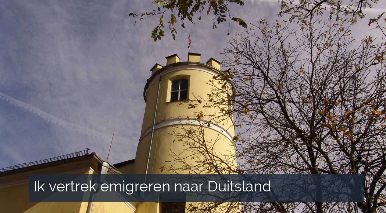 Ik vertrek emigreren naar Duitsland