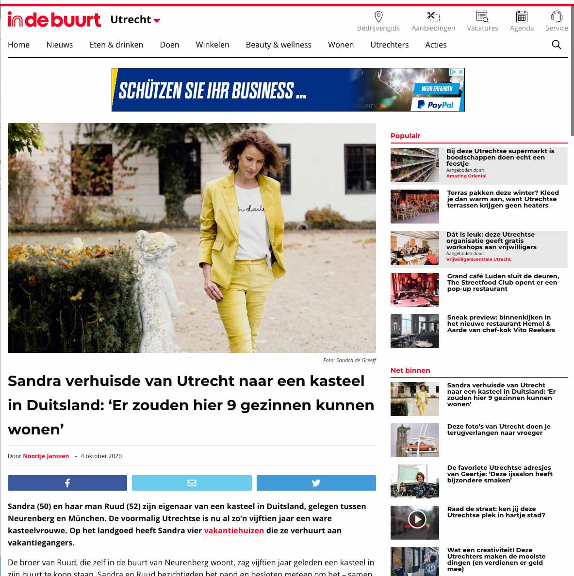 Kasteelvrouwe Sandra Utrecht