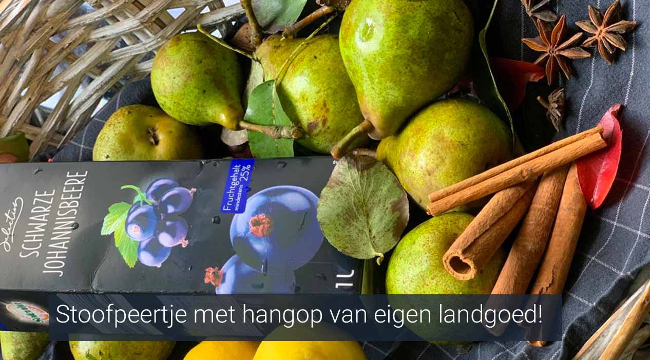 Stoofpeertje met hangop