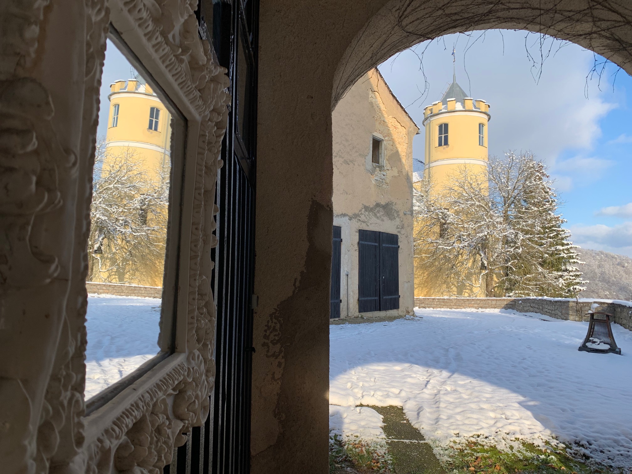 Kasteel en sneeuw